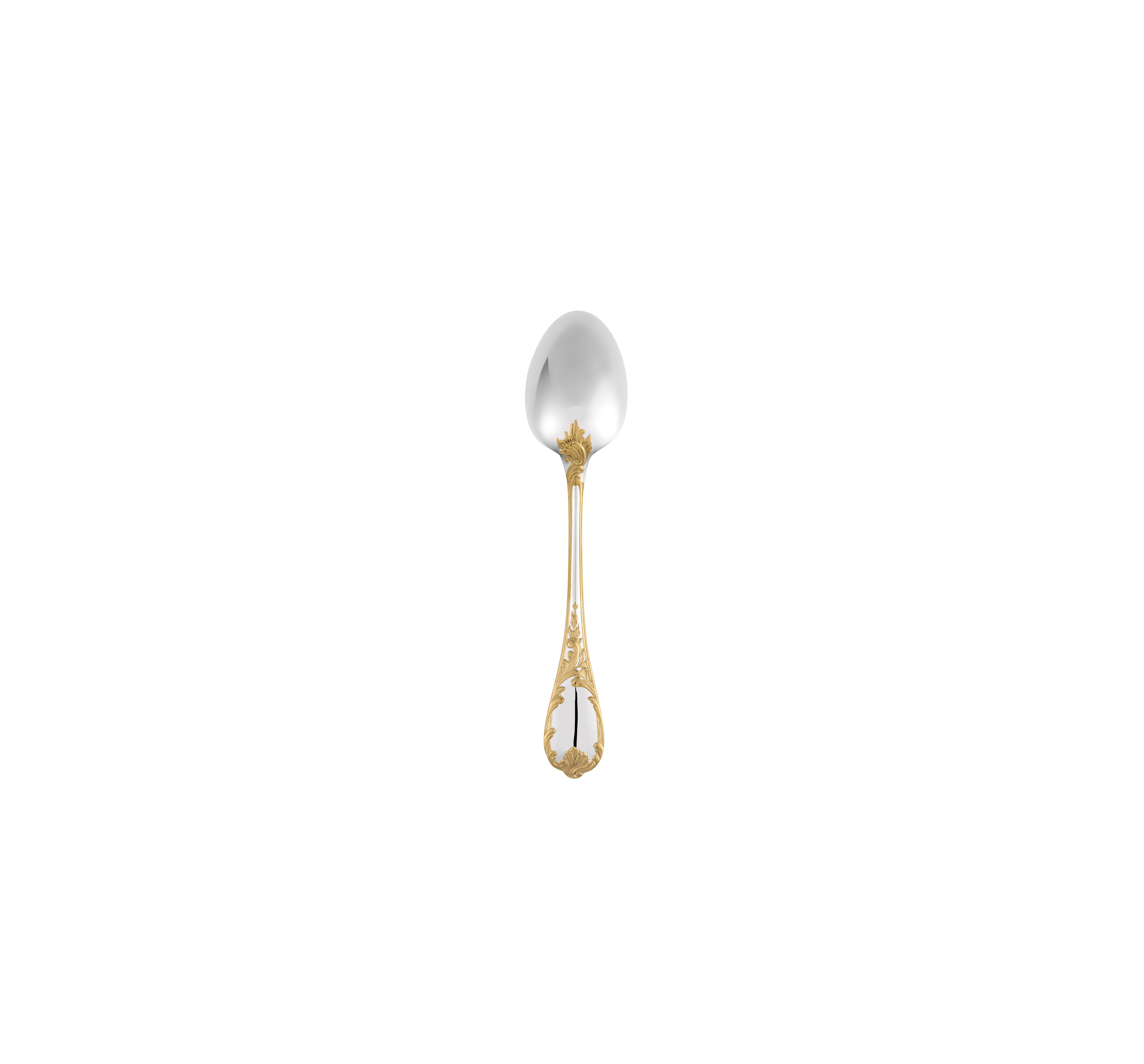 christofle partially gilded silver plated after dinner teaspoon 2