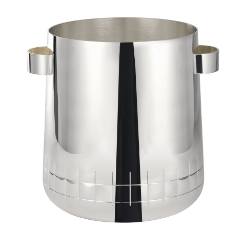 Champagne cooler Graphik Silver plated