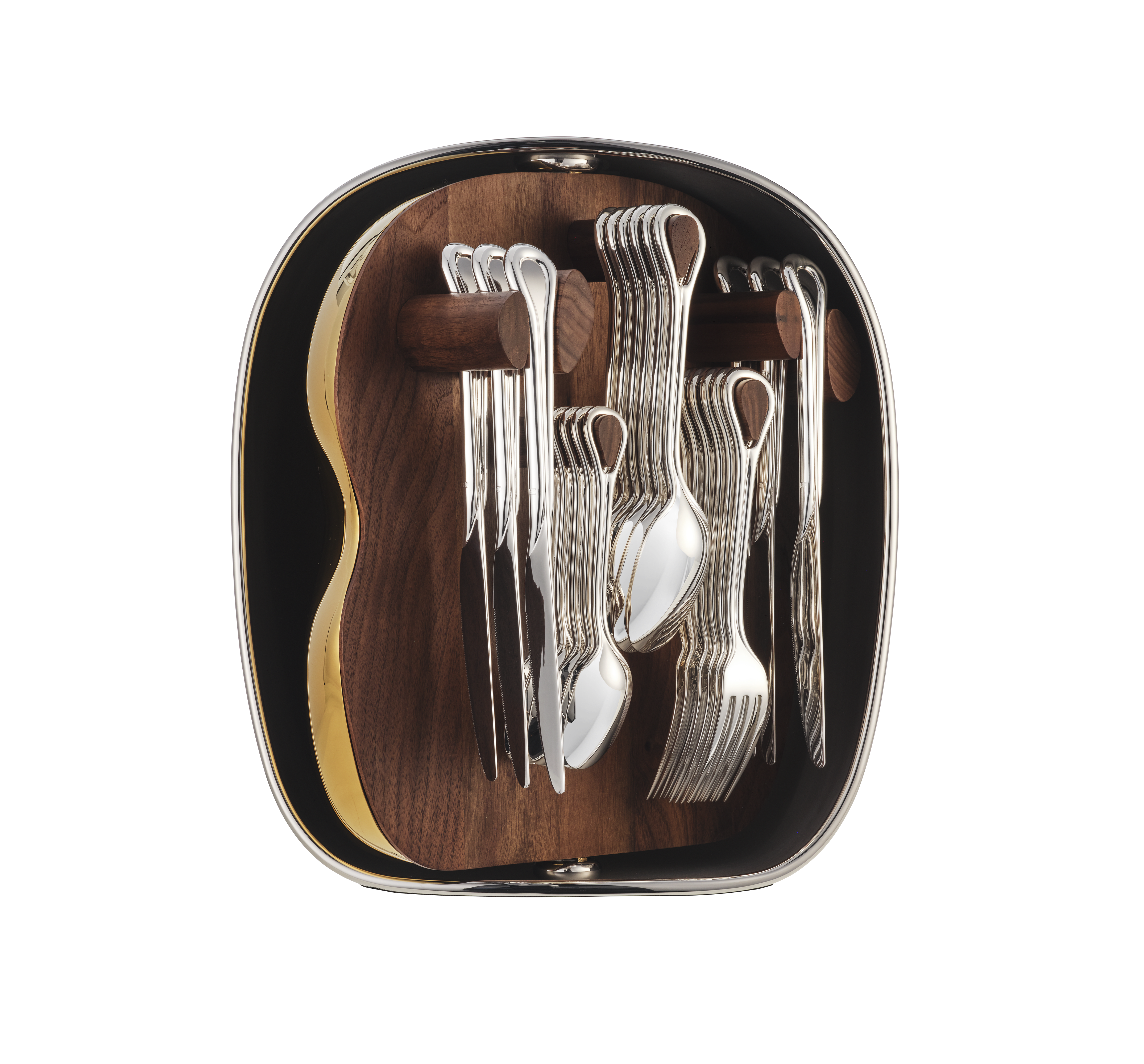 24-Piece Silver-Plated Flatware Set with Shell | Carrousel 24-Piece Silver-Plated Flatware Set with Shell | Carrousel