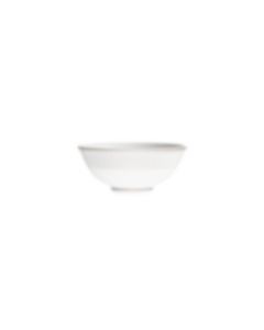Porcelain Chinese Rice Bowl Platinium Finish