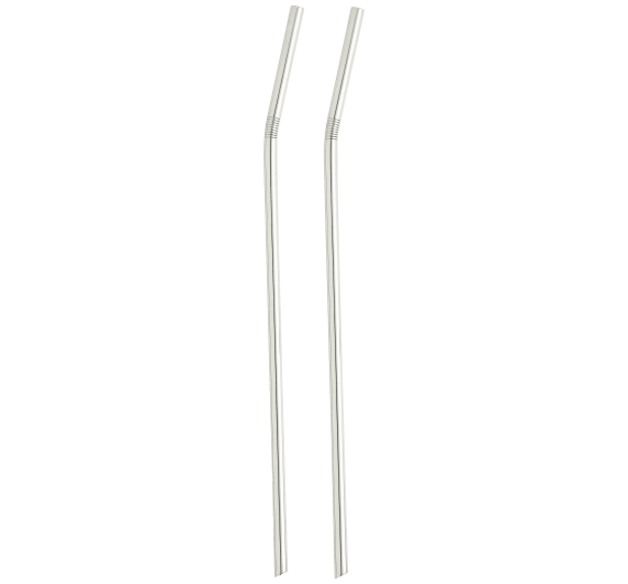 christofle set of 2 straws  uni  silver plated 1