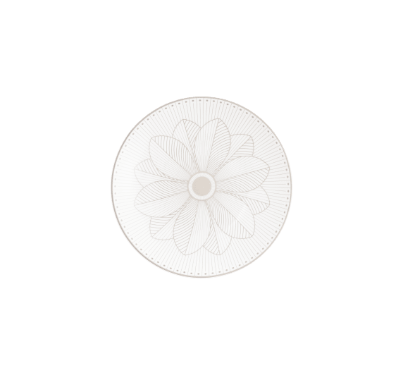 christofle porcelain bread plate platinum finish 0