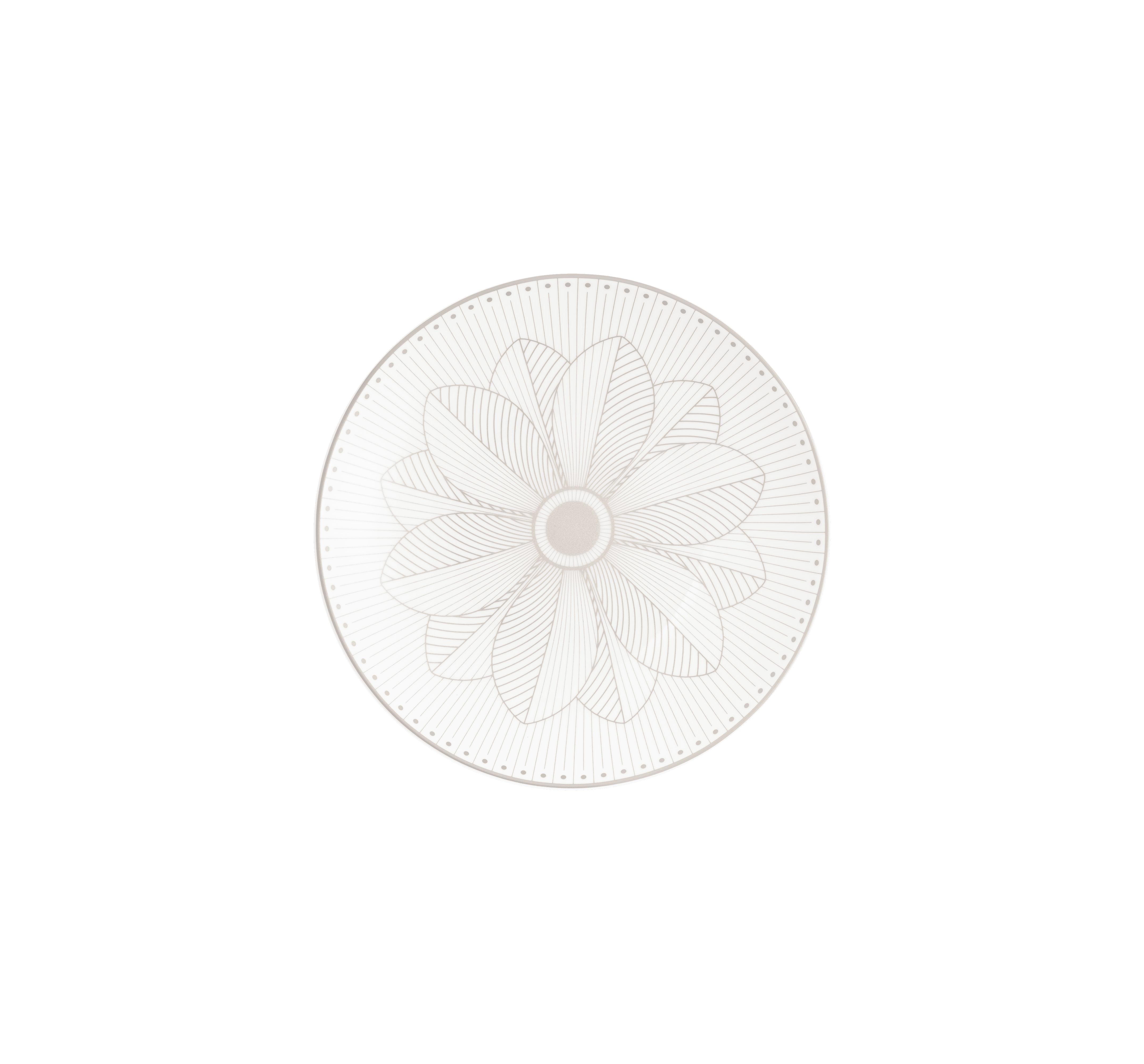 christofle Porcelain Bread Plate Platinum Finish