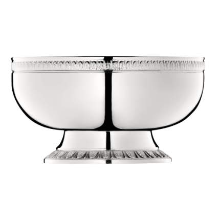 christofle bowl on stand malmaison  silver plated 1