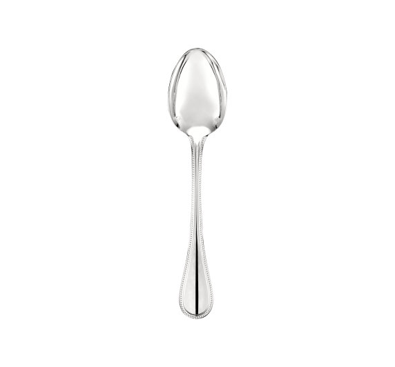 christofle dessert spoon perles  silver plated 1