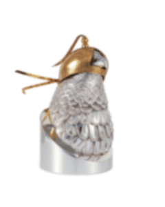 christofle hawk's head silver plated with hood - haute orfèvrerie 0
