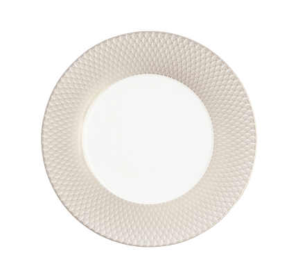 christofle porcelain underplate platinum finish 0