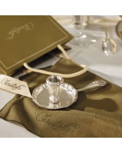 christofle vintage silvered room candle holder 0