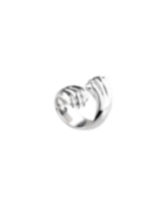 christofle Sterling-Silver Cross Ring Rhodium Plated
