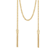 christofle sterling silver gilded 18 carats tie necklace chain 2