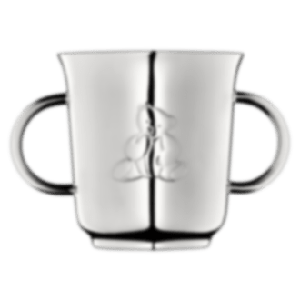 christofle Two handle baby cup Charlie Bear  Silver plated