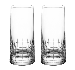christofle set of 2 highball crystal glasses 1