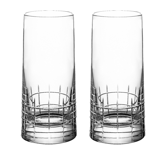 christofle set of 2 highball crystal glasses 1