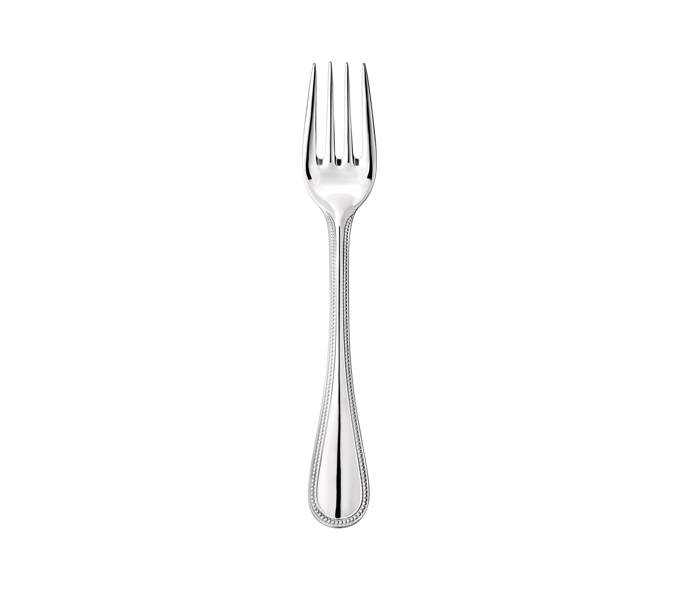 christofle Salad fork Perles 2  Stainless steel