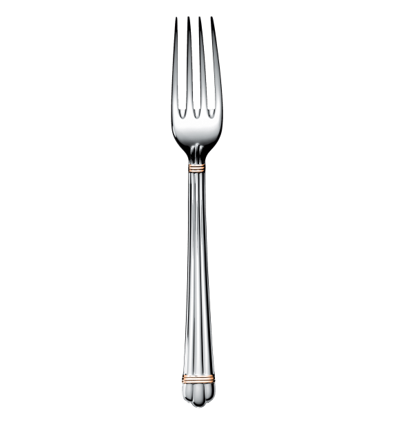 christofle silver plated standard dinner fork aria 2
