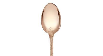 christofle gilded silver plated table spoon - pink gold 2