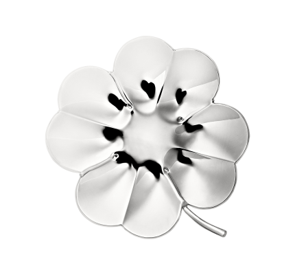 christofle silver-plated lucky 4-leaf clover bowl 4
