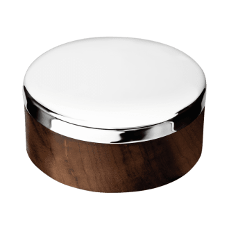Wood and Silver-Plated Box, Large UNI