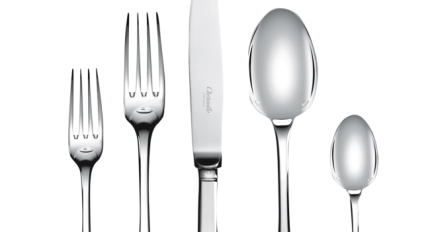 christofle sterling silver 5-piece place setting  2