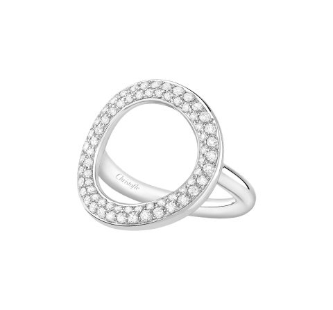 66 diamonds bridge ring Idole de Christofle Or and diamants White