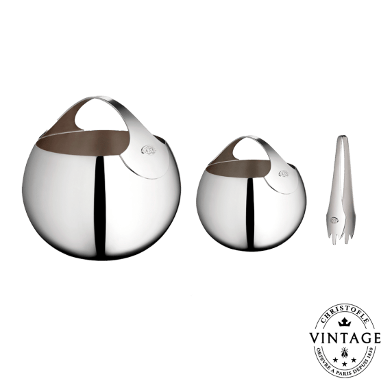 Silvered Bulle d'Argent Barware Set - Vintage