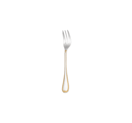 christofle partially gilded silver-plated cake fork 1
