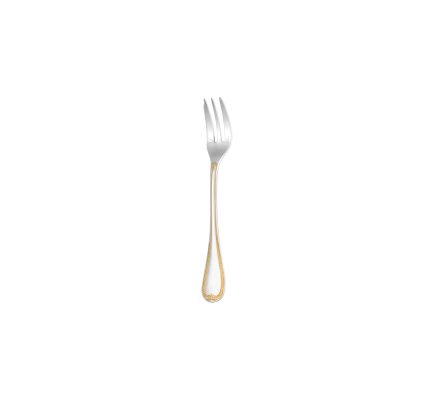 christofle partially gilded silver-plated cake fork 1
