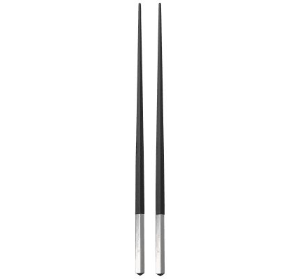 christofle pair of japanese chopsticks uni silver plated and resin 3