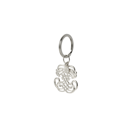 christofle sterling silver key chain ee - eugénie de montijo 1