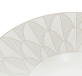 christofle porcelain large rim plate platinum finish 2