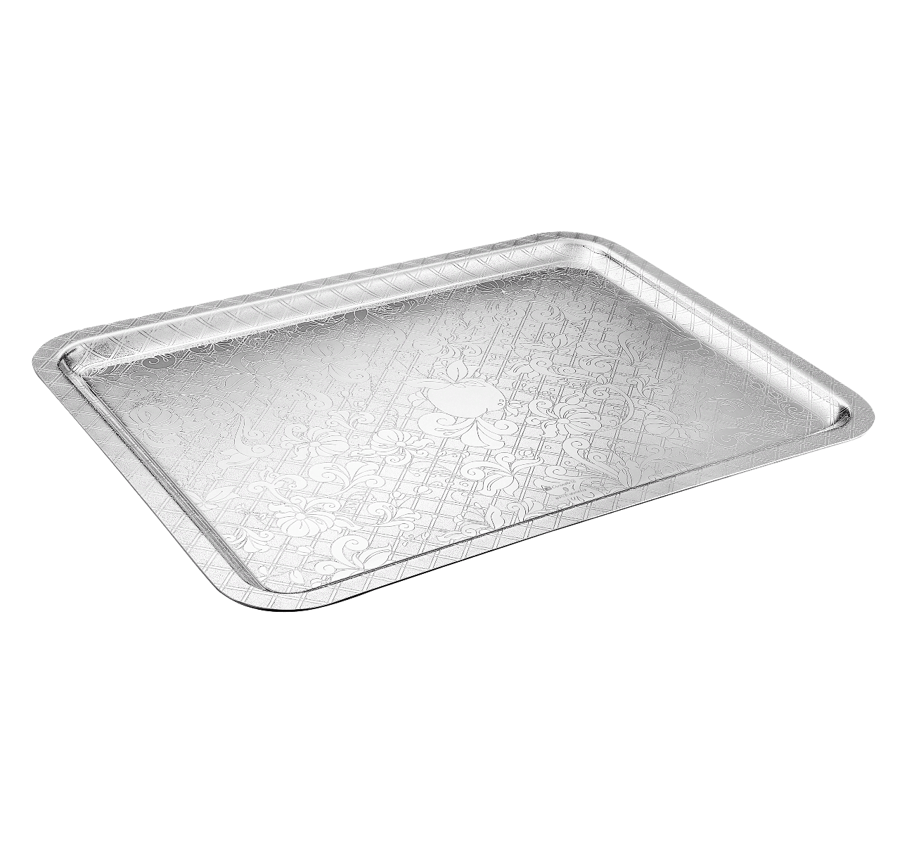christofle plateau rectangulaire en métal argenté - 42 x 32 cm 1