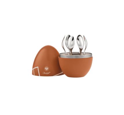 christofle mood coffee - 6-piece silver-plated espresso spoon set with chest 0
