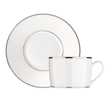 christofle porcelain coffee/tea cup and saucer  1