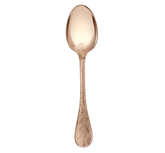 christofle gilded silver plated table spoon - pink gold 2