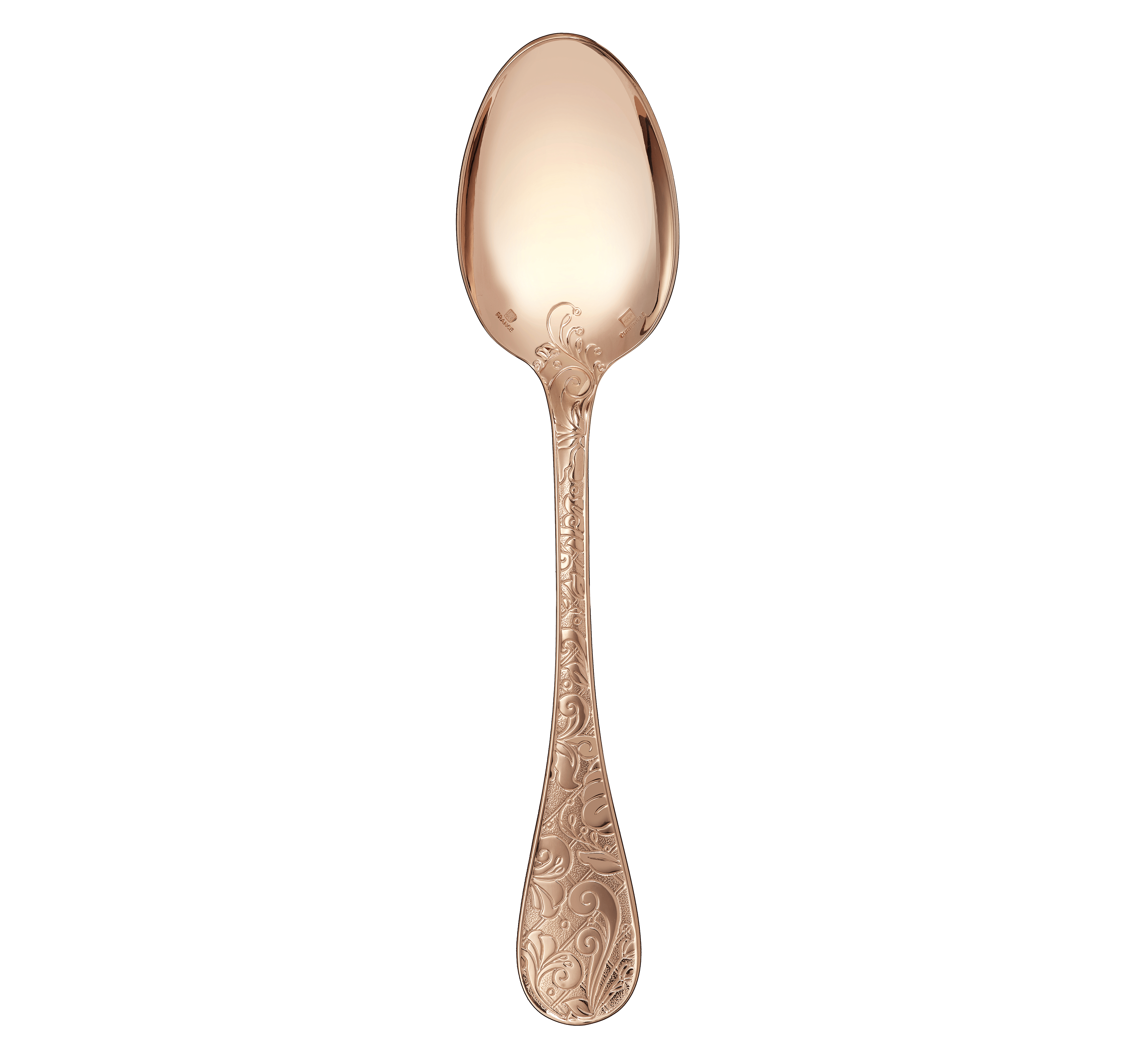 christofle gilded rose gold table spoon  2