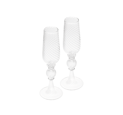 christofle set of 2 champagne flute 0