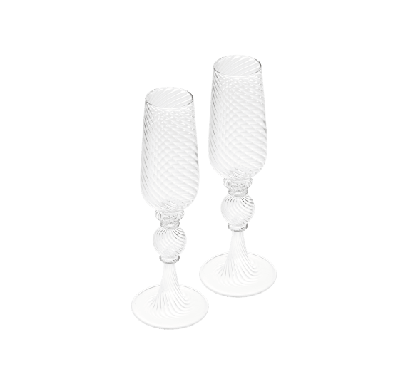 christofle set of 2 champagne flute 0