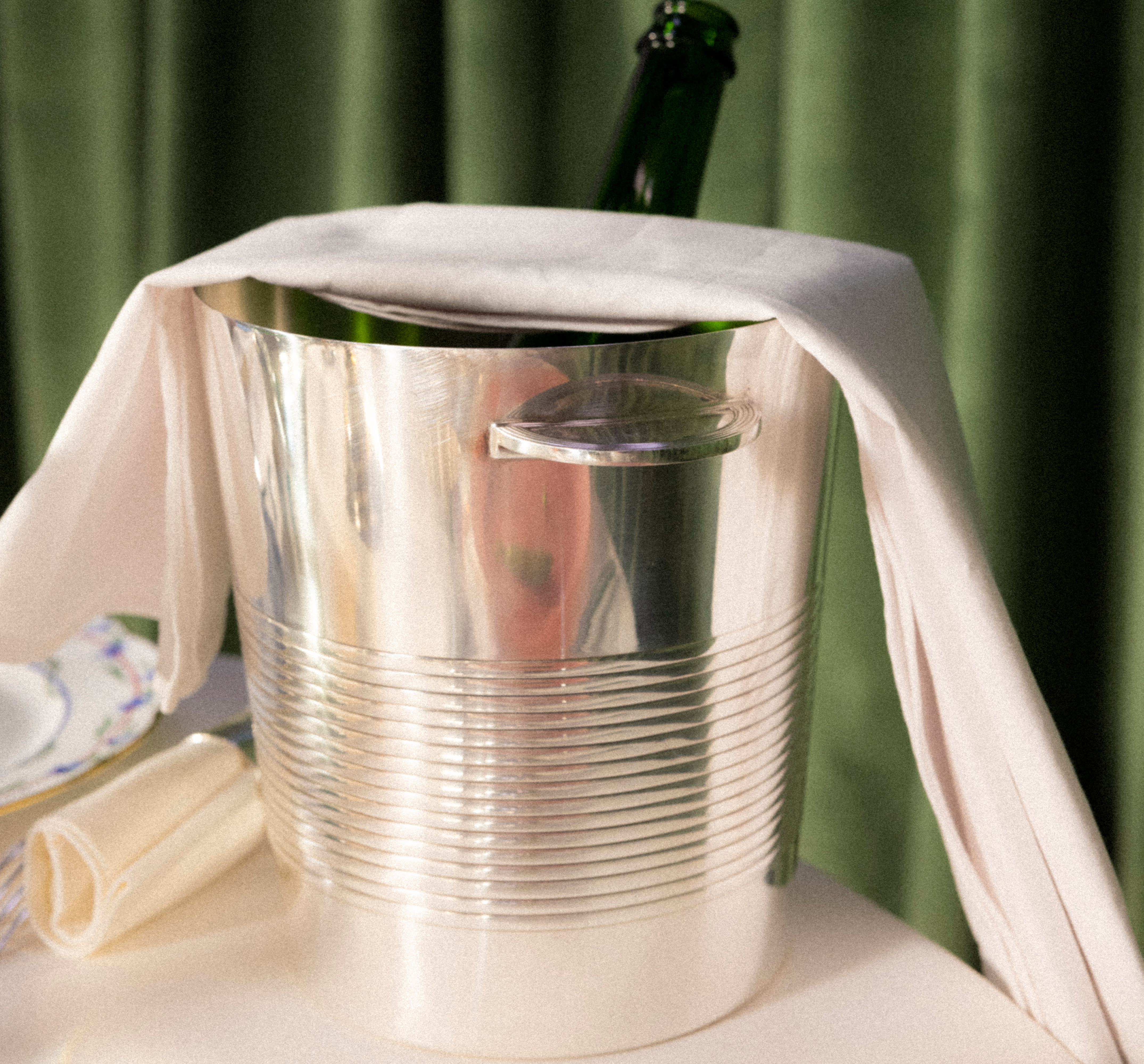 christofle vintage silvered champagne bucket 0