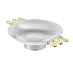 christofle silver-plated centerpiece with gilded handles 0