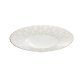christofle porcelain large rim plate platinum finish 1