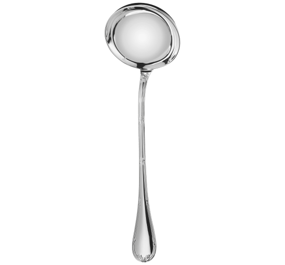 christofle soup ladle rubans  silver plated 1