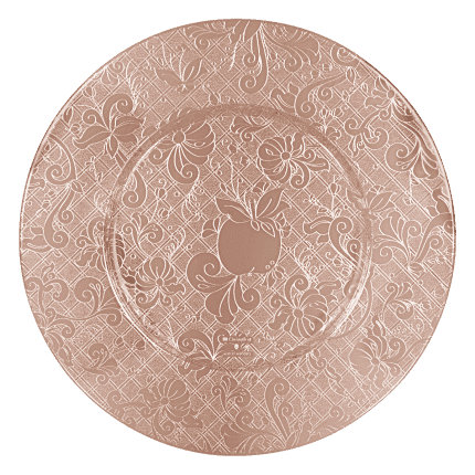 christofle underplate jardin d'eden silver plated pink dt 2