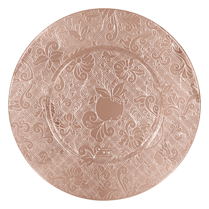 Underplate Jardin d'Eden Silver plated Pink DT