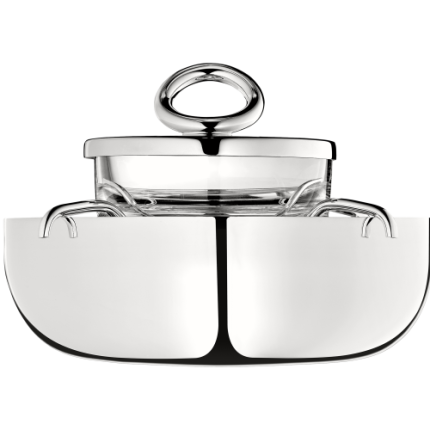 christofle small silver-plated caviar serving set 2