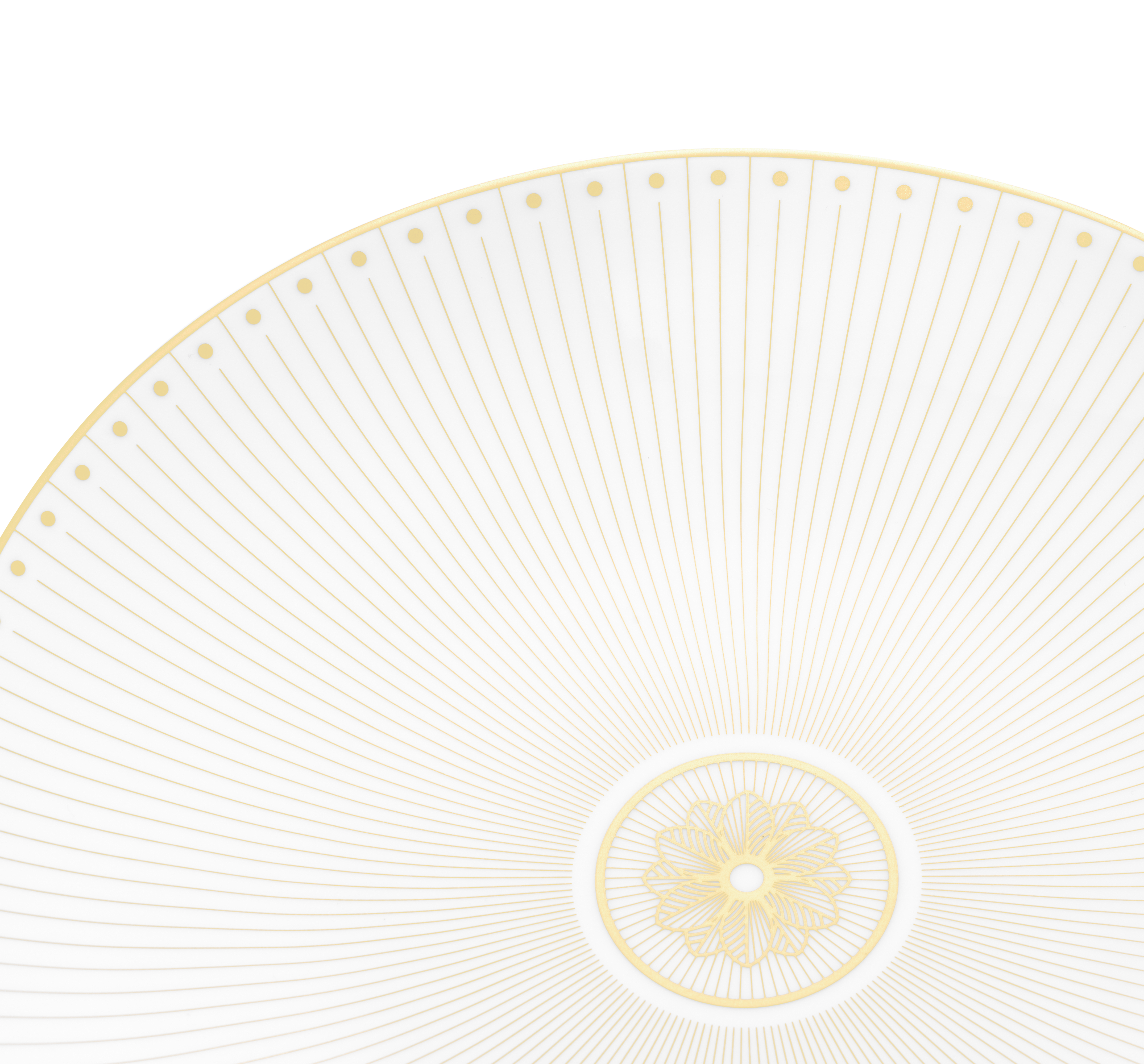 christofle porcelain dessert/luncheon/salad plate gold finish 1