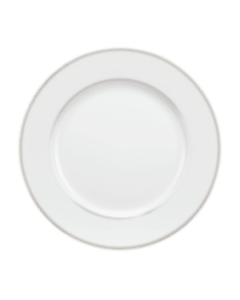 christofle Porcelain Dessert Plate with Leafing