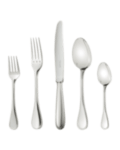 christofle individual place settings (5 pieces) perles silver plated 00010185000001 3