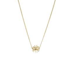 christofle sterling silver gilded 24 carats pendant necklace  3