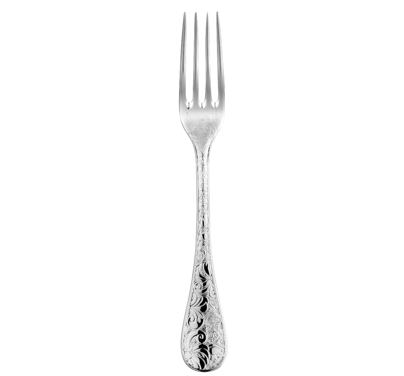 christofle Fourchette de table en métal argenté