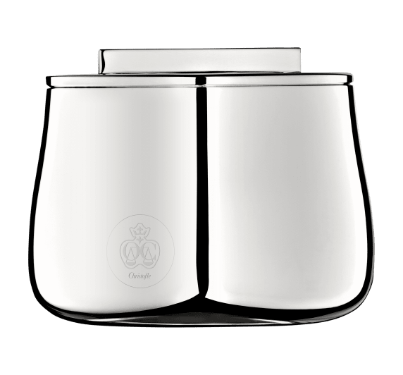 christofle sugar bowl silver time  silver plated 1